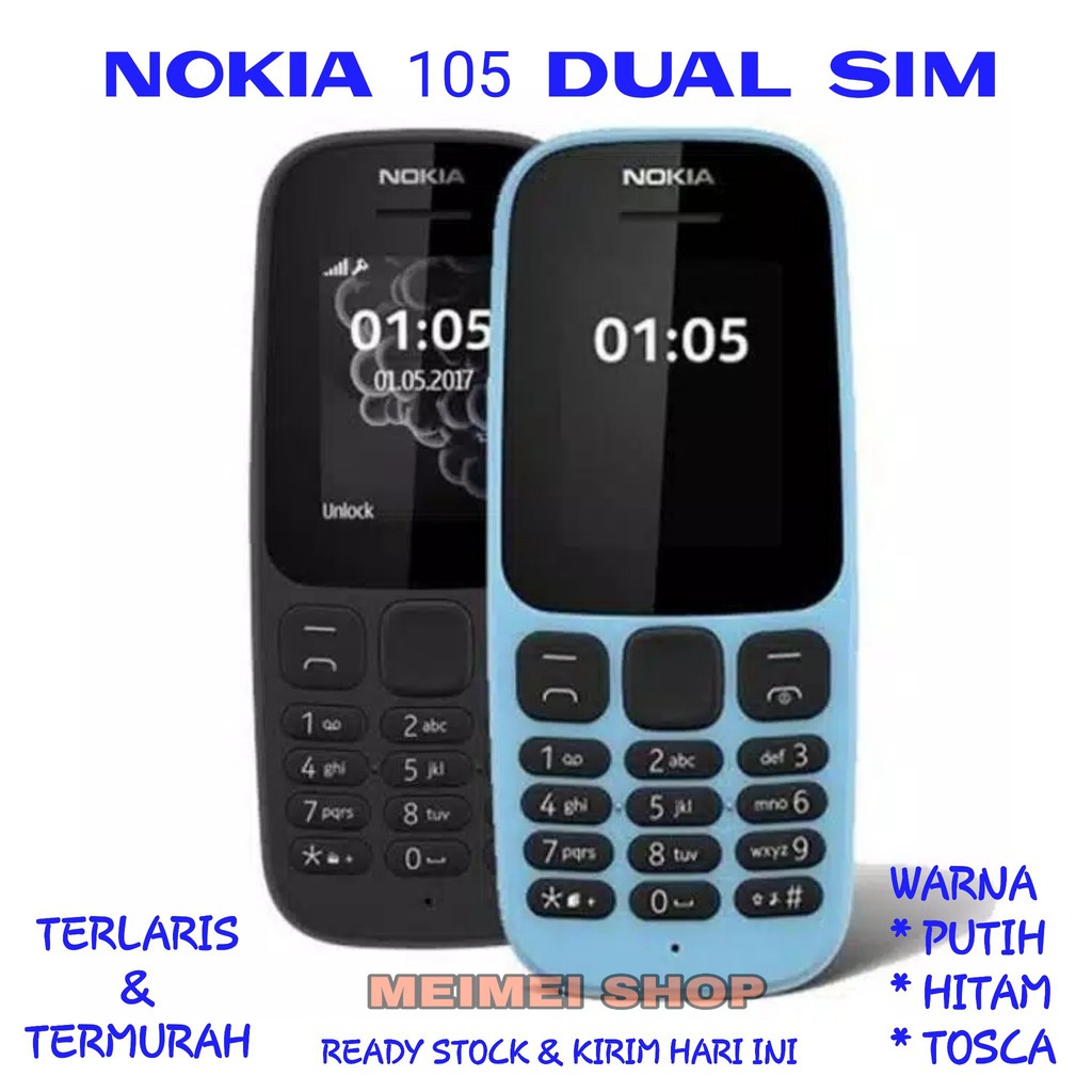 NOKIA 105 DUAL SIM GARANSI HP JADUL HP MURAH NOKIA JADUL NOKIA MURAH NOKIA SENTER HANDPHONE JADUL