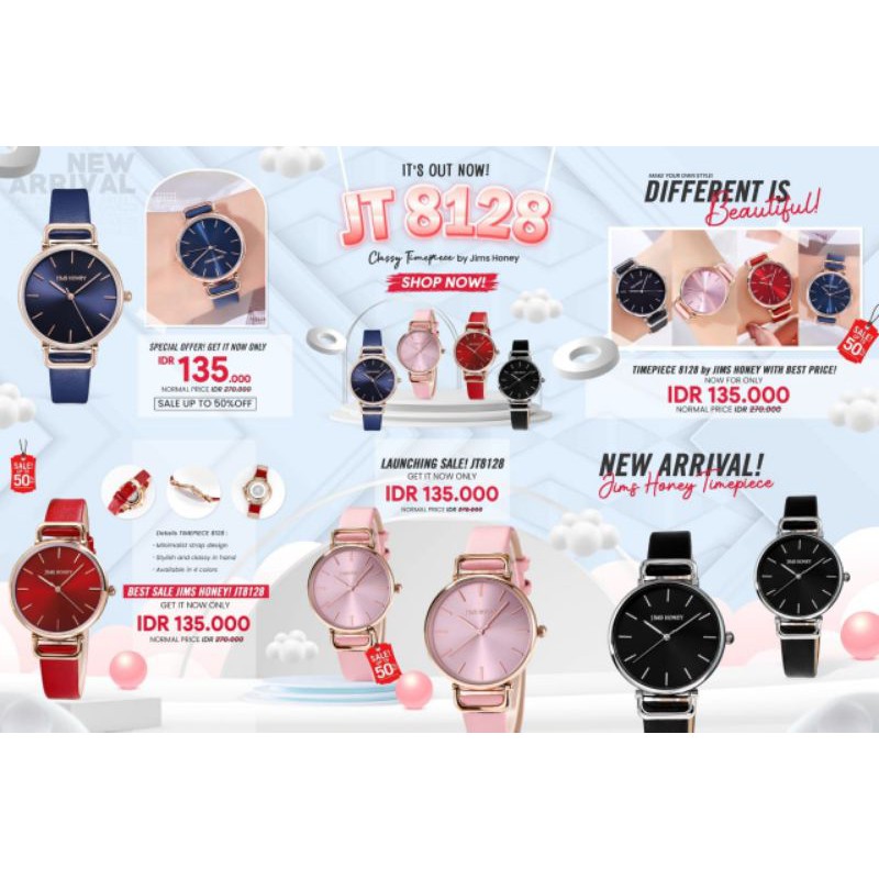 jam tangan JT 8128 by Jimshoney