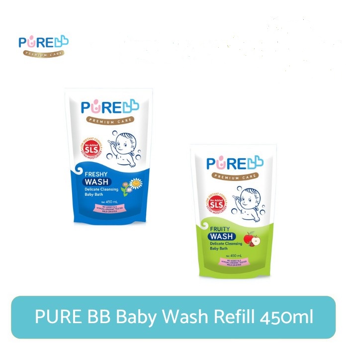 PURE BB Baby Wash Refill 450ml