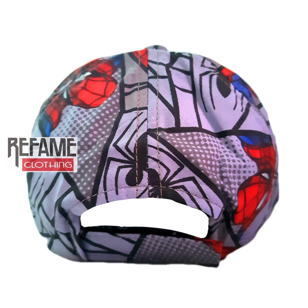 Topi Anak Laki Laki Superhero Komik Spiderman Micro Grey Cowok Usia Umur 1 2 3 4 5 6 7 8 9 10 Tahun Lucu Keren Grosir Murah