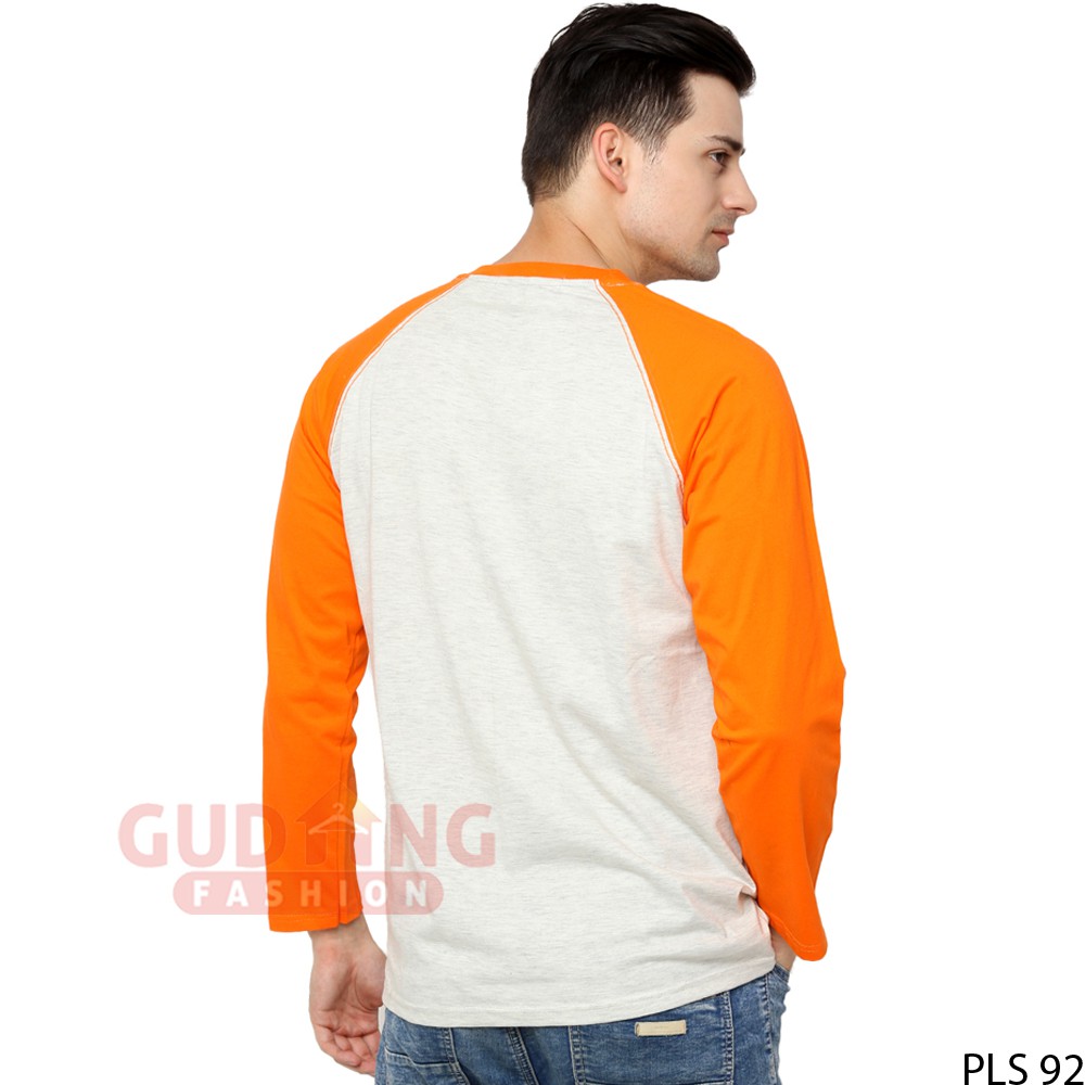 Raglan Kaos Polos Lengan Panjang Depan Belakang - PLS 92