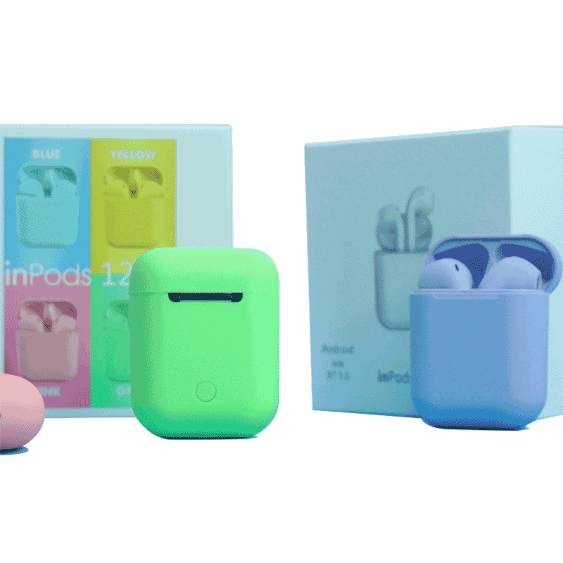 Headset Bluetooth / Earphone Wireless / Earbuds / Aerphone 12 Macaron Colour Candy Extra Bass