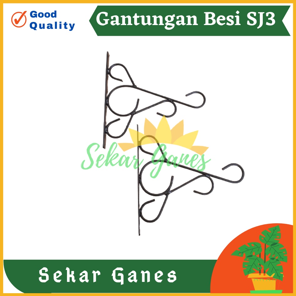 Sekarganes Standing Pot Gantung Besi SJ3 Gantungan Cantol Cantolan Pot Bunga Sangkar Burung Pot Gantung Besi Tanaman Hias Hiasan Dinding Tembok Tanaman Gantung Gantungan Pot Bunga Rak Bunga Dinding Tembok