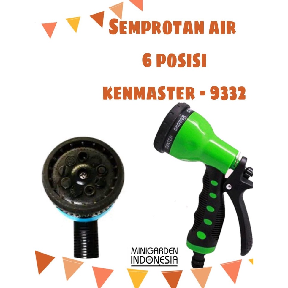 SEMPROTAN AIR 6 POSISI KENMASTER 9332 ALAT SIRAM IRIGASI TAMAN