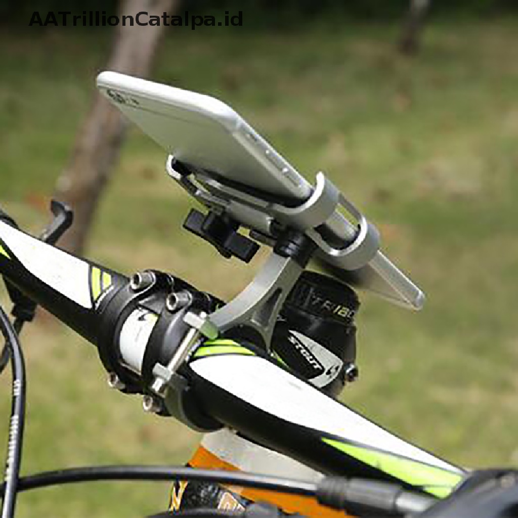 Aa Bracket Stand Holder Handphone Bahan Aluminum Alloy Anti slip Untuk Sepeda / Motor