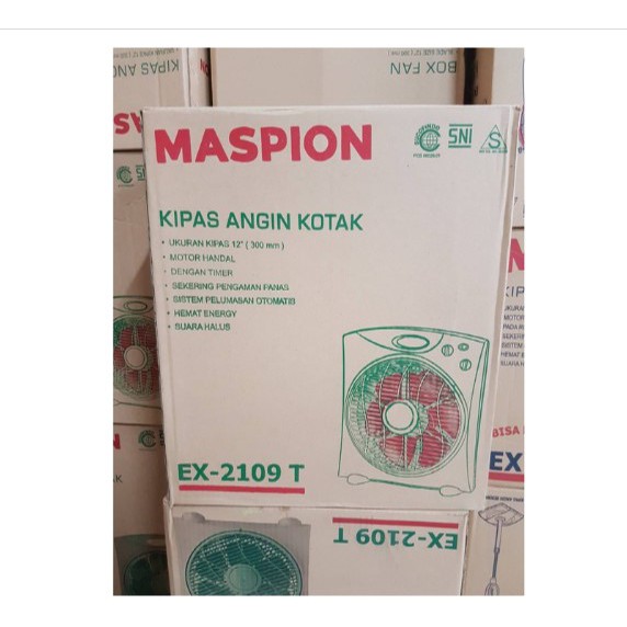 Maspion Box Fan / Kipas Angin Kotak 12&quot; (30cm) EX-2109T PROMO MURAH