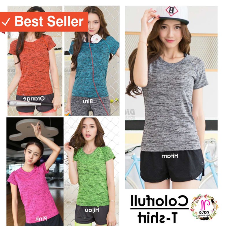 MURAH FASHION BAJU CEWEK / Two tone shirt / baju senam / baju zumba / atasan zumba / atasan senam