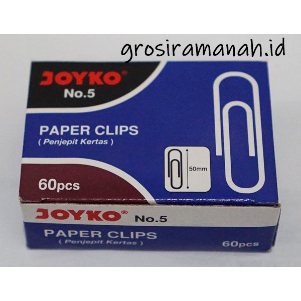 grosiramanah [TERMURAH] Paper clip joyko vtec no 5 termurah dishopee