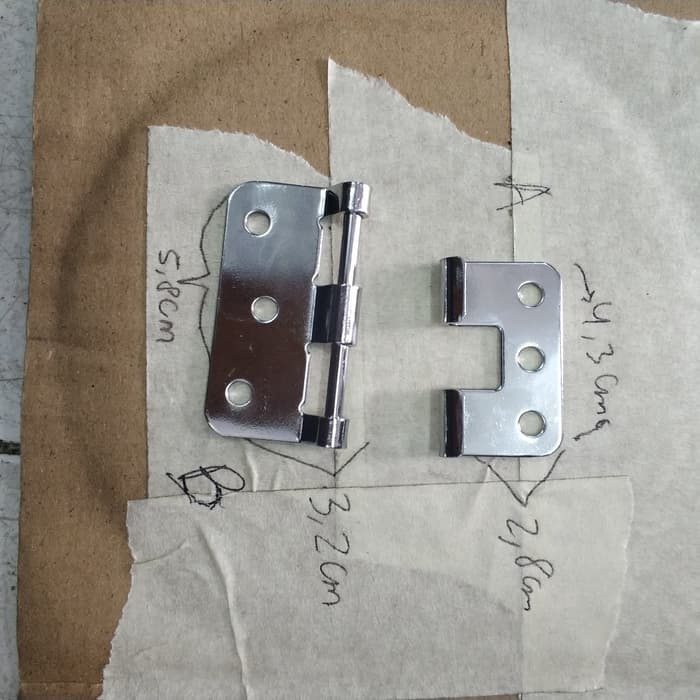 Engsel lepas hardcase / engsel e5 / engsel besi lepas