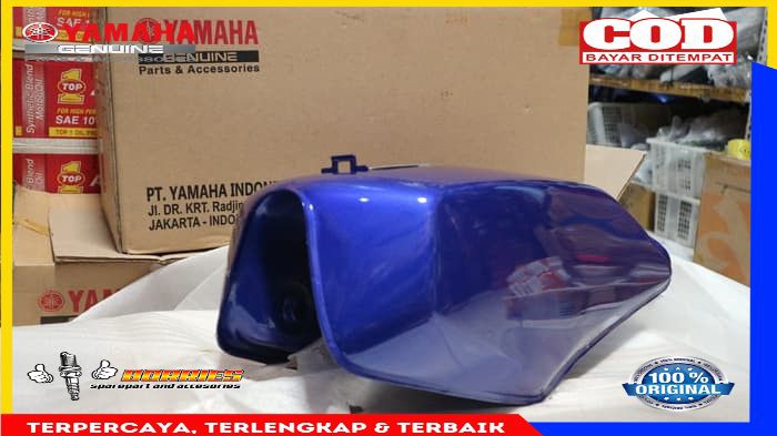 TANGKI BENSIN RX KING BIRU POLOS 29N-F4110-00-P2 ORI YAMAHA