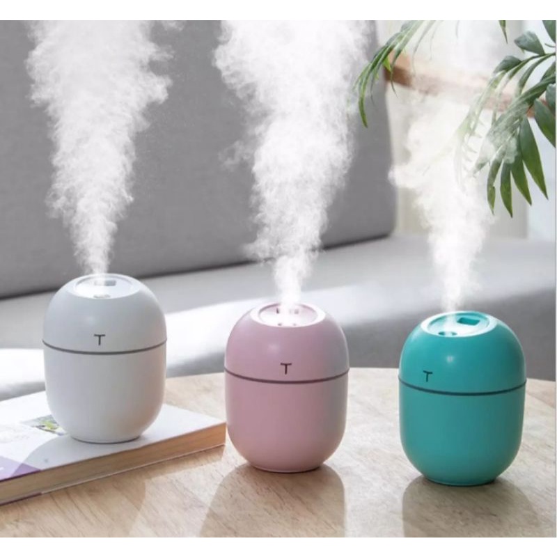 Air Humidifiers Kapasitas Besar 220 Ml Dengan Lampu Suasana Warna Warni