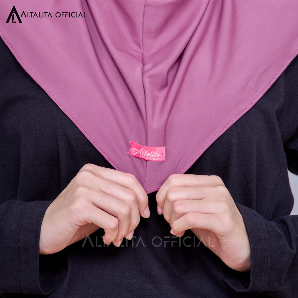 Altalita - Kerudung Sporty Instant pet Bahan Jersey Spandek Polos Premium Cocok Untuk Sekolah Olahraga dan Sehari-Hari