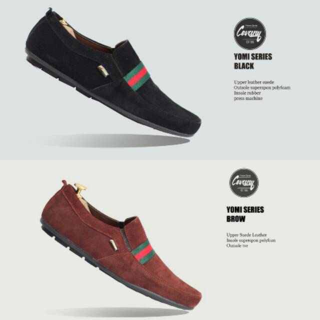 DISKON DR. KEVIN MEN CASUAL SHOES SLIP ON 13184 - BLACK SLIP ON PRIA