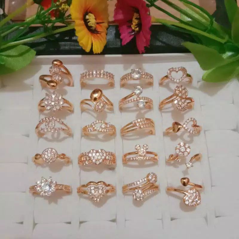 pakek usaha perhiasan xuping, kalung 12pcs, Anting 12pcs, liontin 12pcs, cincin 12pcs