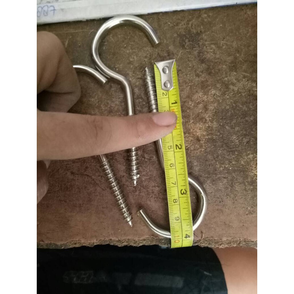 Jual sekrup kait buka panjang 10cm