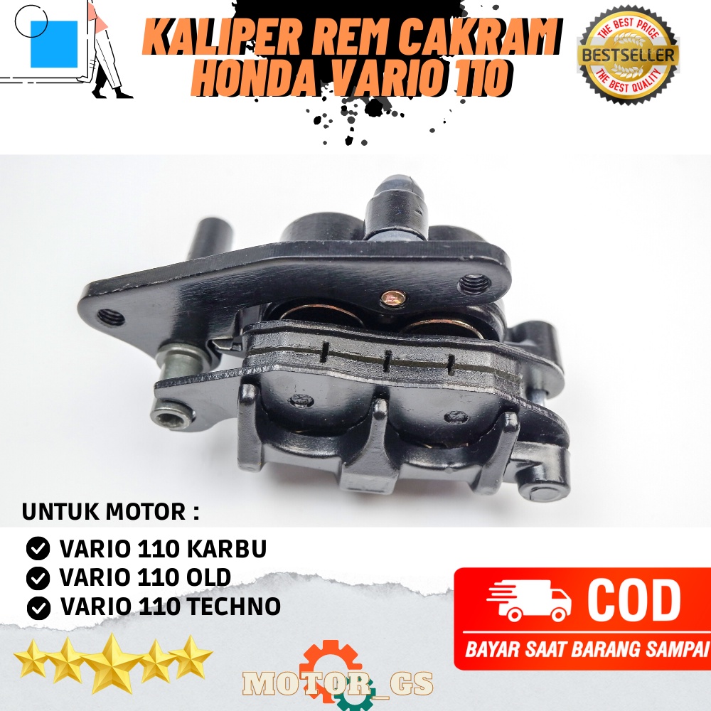 Kaliper Pala Babi Rem Cakram Depan Assy Honda Vario 110 Karbu - 45100-KVB-911
