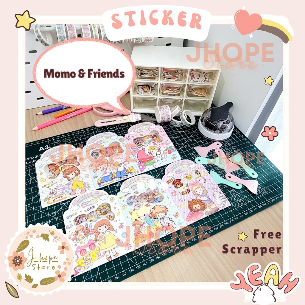 

Sticker ELLY MOMO NINI FRIEND Glitter Free Scrapper Lucu Murah Meriah