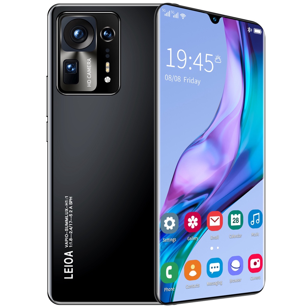 【Baru Spot】MIX4 Pro HP Smartphone RAM 8GB+128GB Handphone Murah Promo Cuci Gudang Android Original 7.2 Inci  HD Screen 5G Mobile Phone Best Gaming Performance Cellphone-Hitam