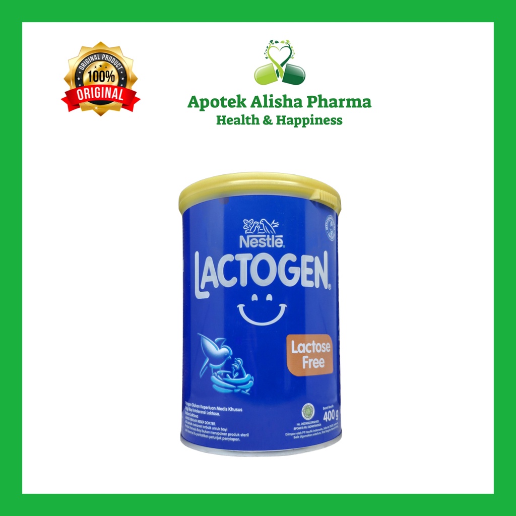 Nestle Lactogen Lactose Free 400gr-Nestle Lactogen LLF/Nestle Lactogen Bebas Laktosa Susu Formula Khusus Bayi Diare/Mencret/Gangguan Pencernaan/Susu Laktogen Bebas Gula