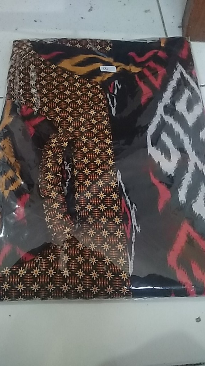 Gamis Batik Modern Murah Katun Halus Kombinasi Truntum, Ori Abiqiya Store Pekalongan Big Size Jumbo