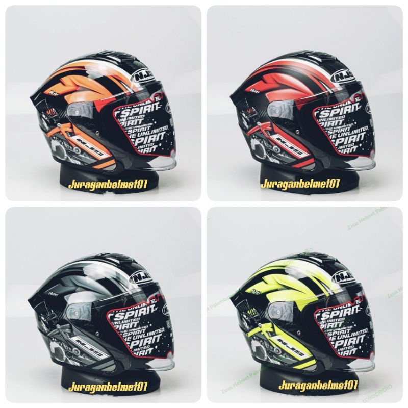 Jual helm half face original njs kairoz motif Shopee Indonesia