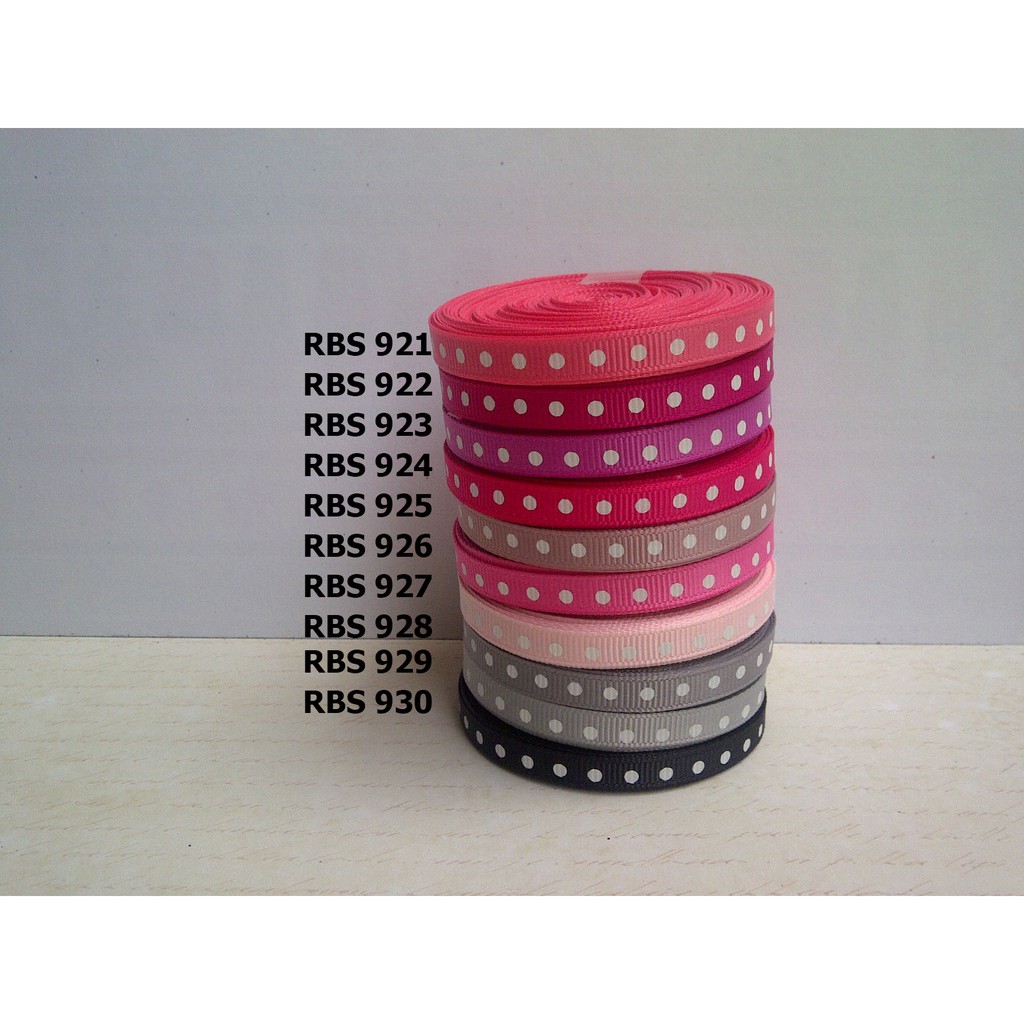 

[10 YARD] PITA GROSGRAIN MOTIF POLKADOT SALE RBS 921,922,923,924,925,926,927,928,929,930