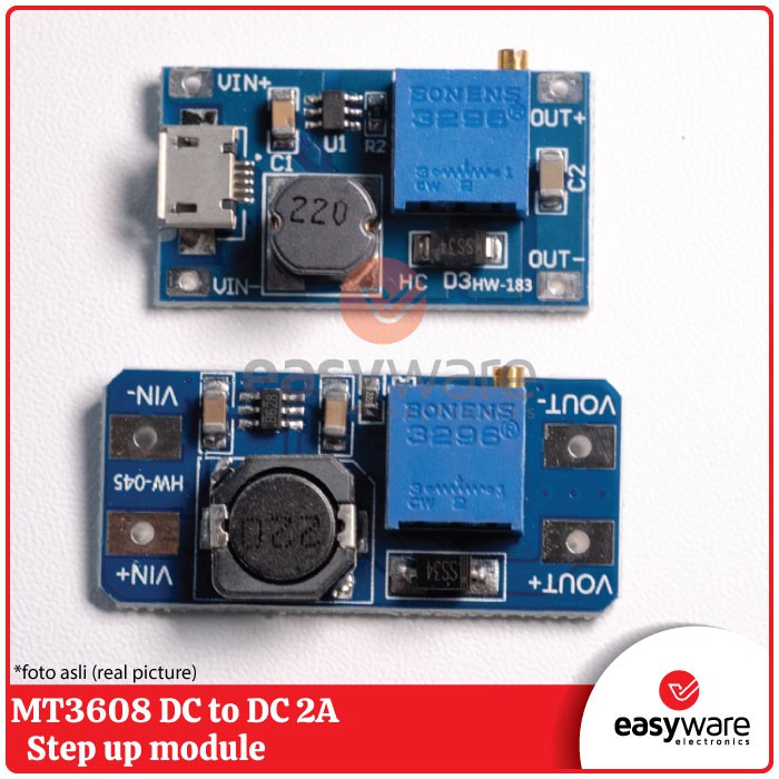 MT3608 Step Up Adjustable DC to DC Modul