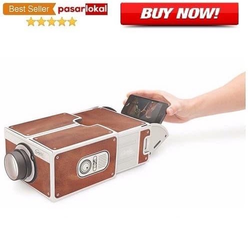 

Irled | Mini Proyektor Portable Cardboard Smartphone Projector 2.0 Brown