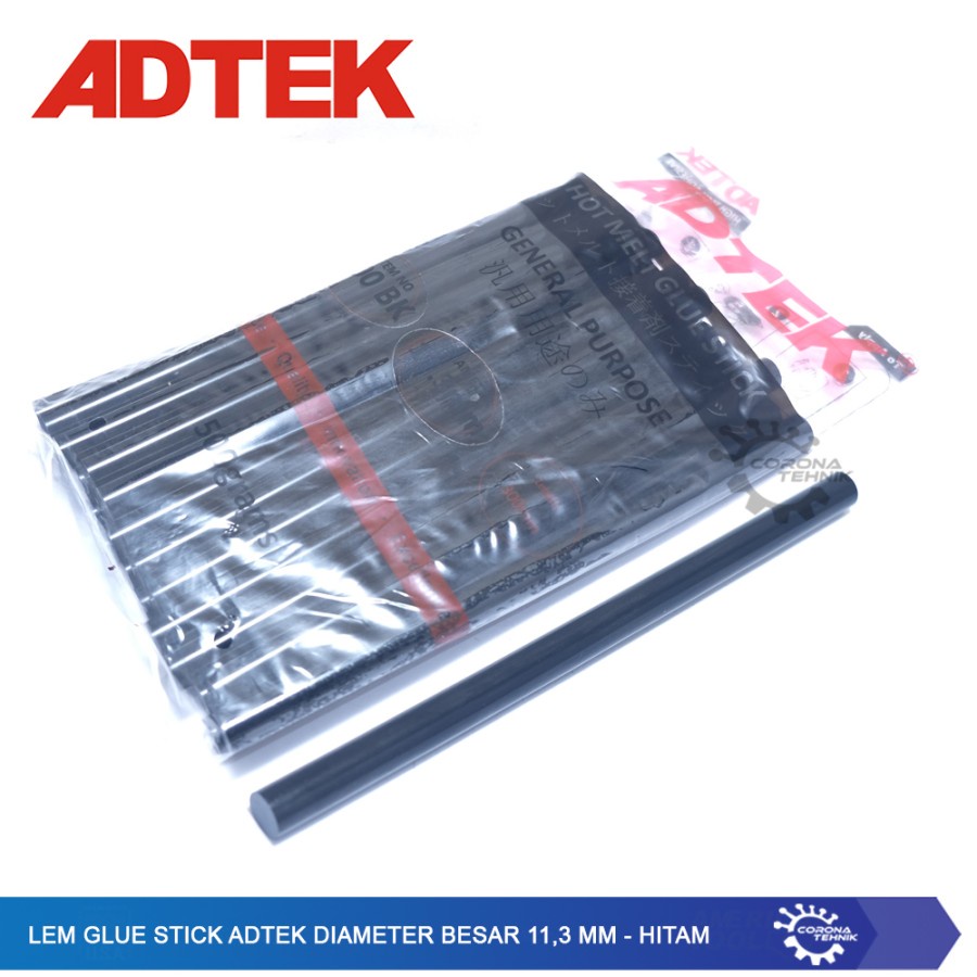Lem Glue Stick ADTEK Diameter Besar 11,3 mm - Hitam