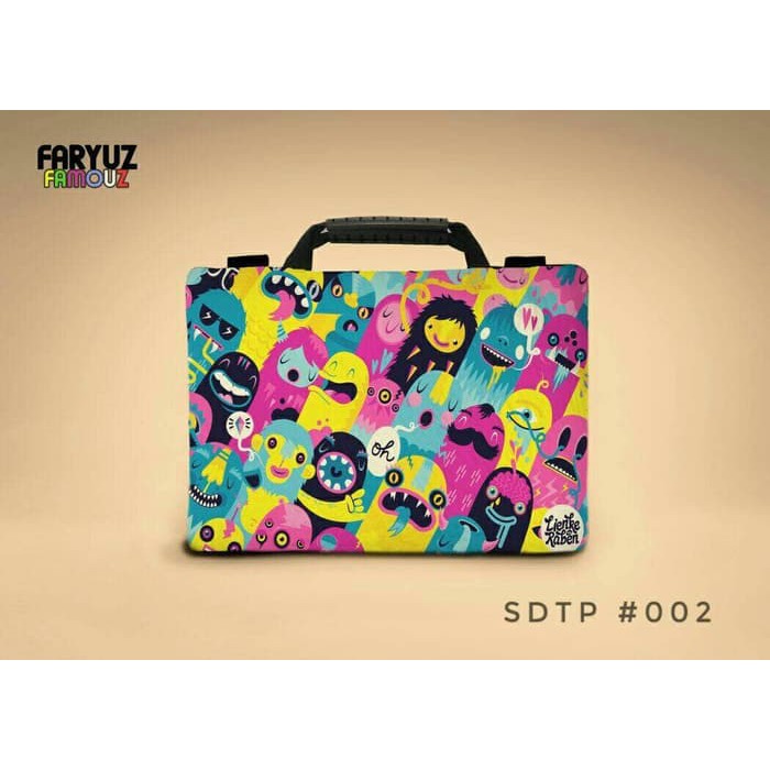 Jual Doodle Art Full colour 13   14 inch softcase tas laptop notebook unik Limited