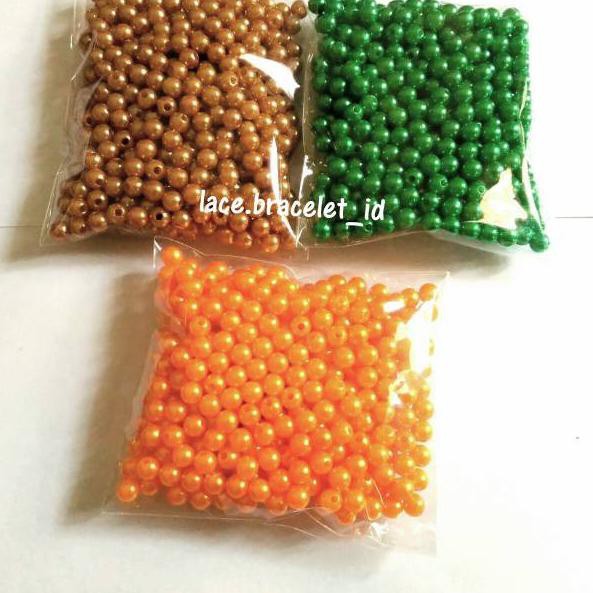 GGD≛ Manik Manik / Mute / Mote Mutiara 6mm /mutiara sintetis ringan 26 gram / +- 250 butir Pasti Ada