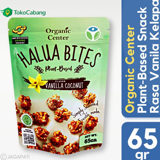 

Organic Center - Halua Vanilla 65gr - Kacang Mete - Cemilan - Snack