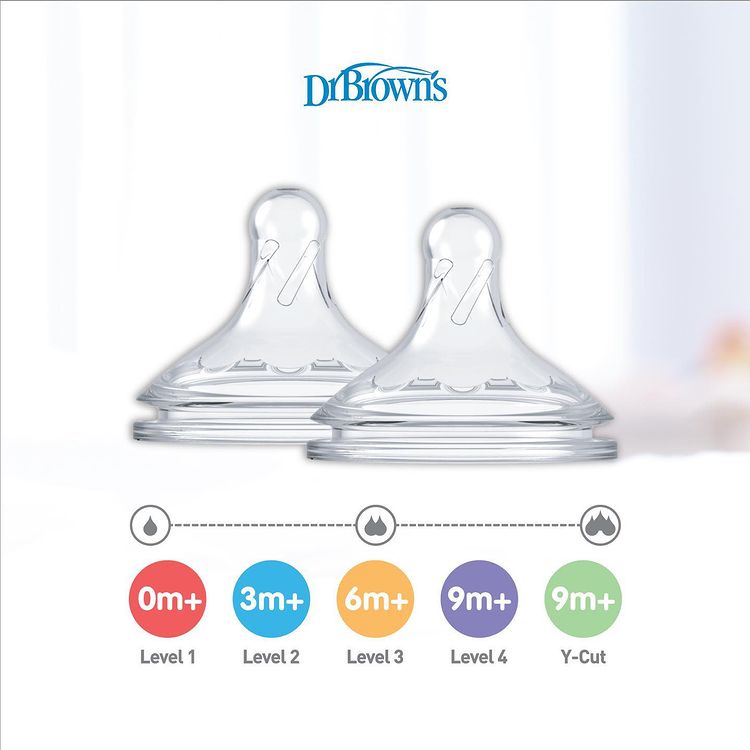 DR BROWN'S MURAH NIPPLE SILICONE WIDE NECK OPTION+ ISI 2 DOT BOTOL SUSU