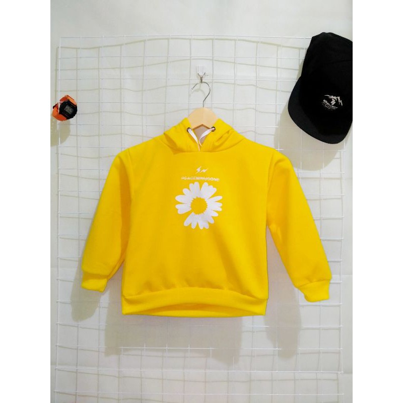 Jaket Hoodie Anak ONE DAISY PeaceMinusOne Murah Bahan Fleece Bahan Fleece Gramasi 240