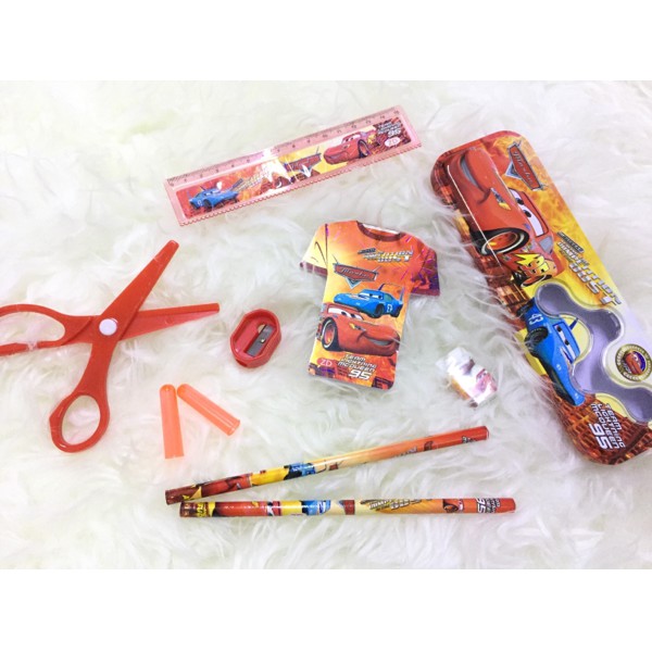 

kotak pensil cars stationary set
