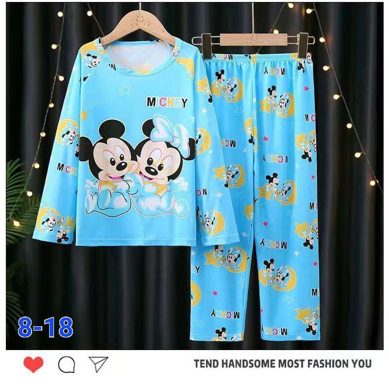 BAJU TIDUR ANAK SETELAN PIYAMA BAYI SET LENGAN PANJANG C18-A2