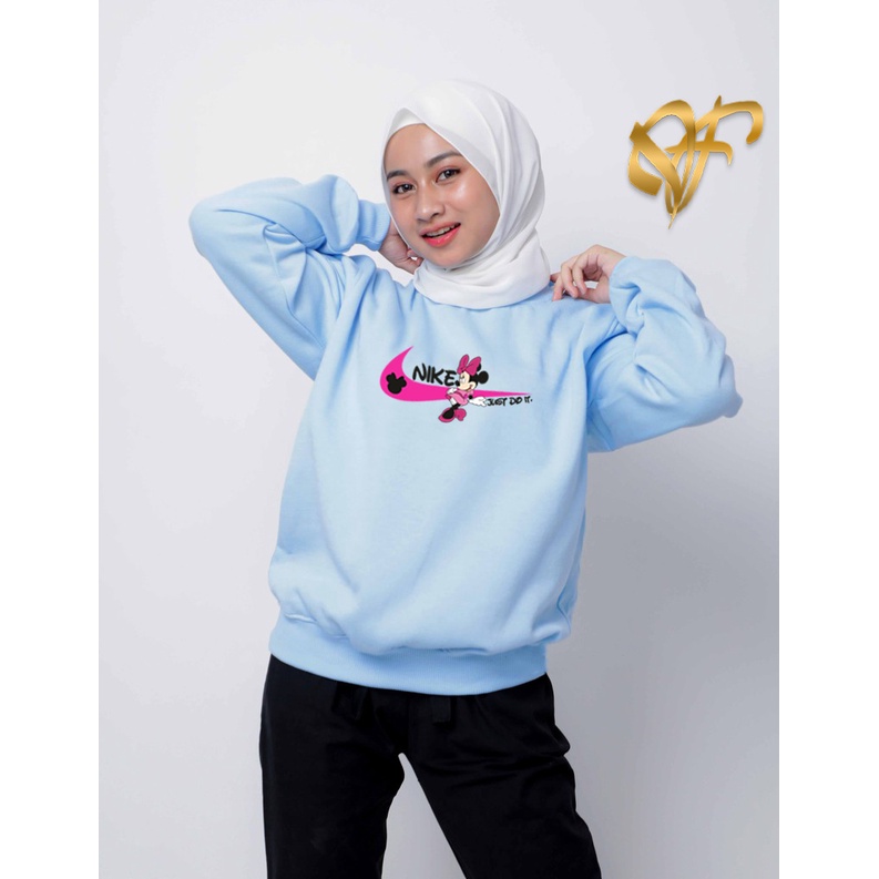 🅳🅵 Sweater Mickey Mouse Nike Iconic | Sweater Wanita Terbaru 2021 | Dhea Fashion