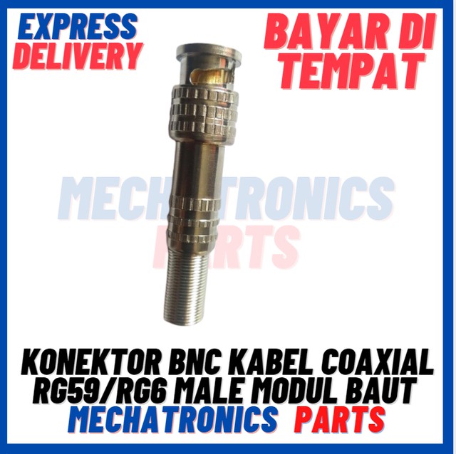 [SOC-9070] KONEKTOR BNC KABEL COAXIAL RG59/RG6 MALE MODUL BAUT CCTV MODEL 2