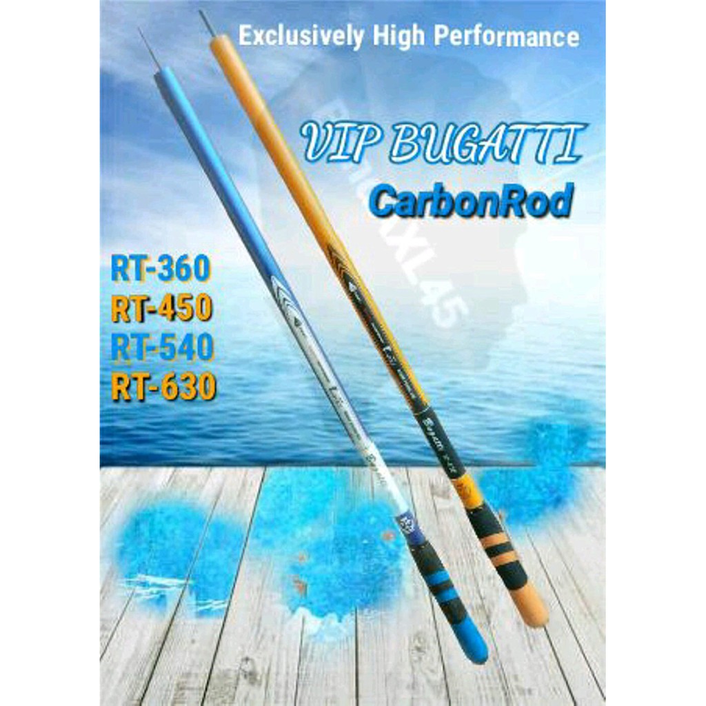 Joran Tegek Giant Flag Tongkat Bendera VIP BUGATTI RT 450 panjan