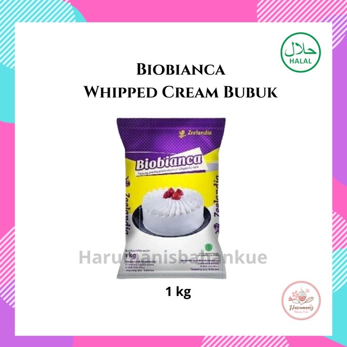 

Biobianca Instant Whipped Cream Bubuk Zeelandia 1kg
