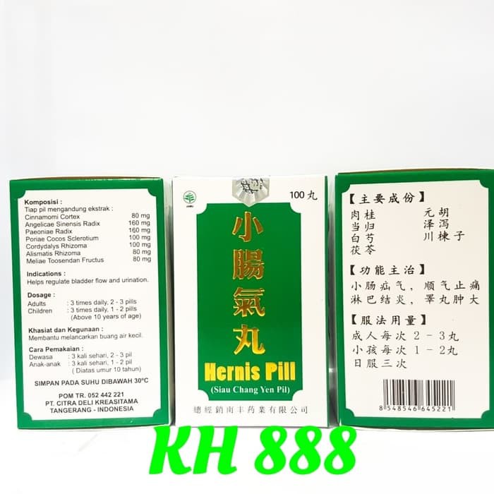 Obat Cina China  Hernis Pill (Siau Chang Yen Pil) - Obat Hernia  Resep Leluhur