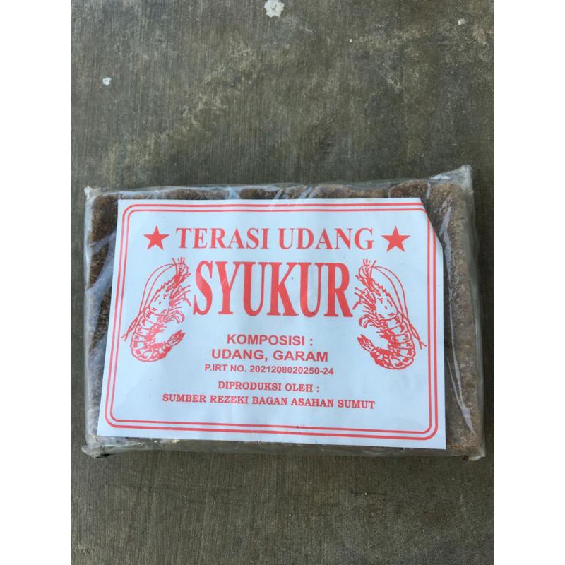 

TERASI UDANG SYUKUR ASLI ENAK 100% BELACAN BLACAN TRASI MEDAN REBON LOMBOK JSR REMPAH BUMBU DAPUR