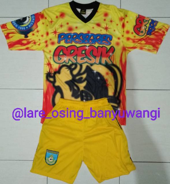 SETELAN DEWASA GRESIK UNITED PRINTING 2020 MOTIF AIRBRUSH JERSEY CELANA TERBARU
