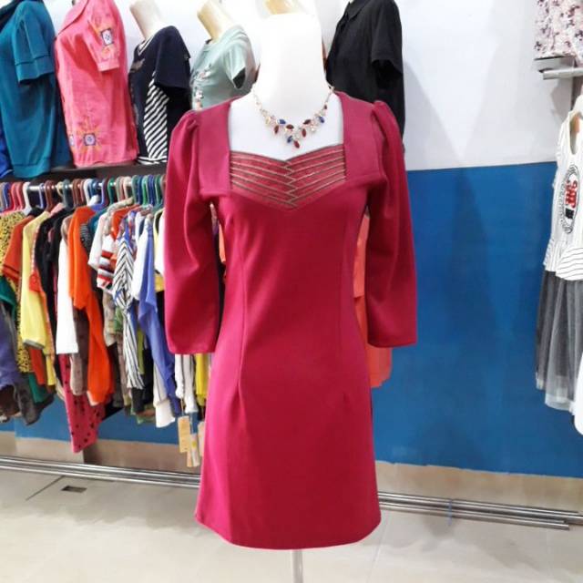 dress pink / dress body fit / dress office look