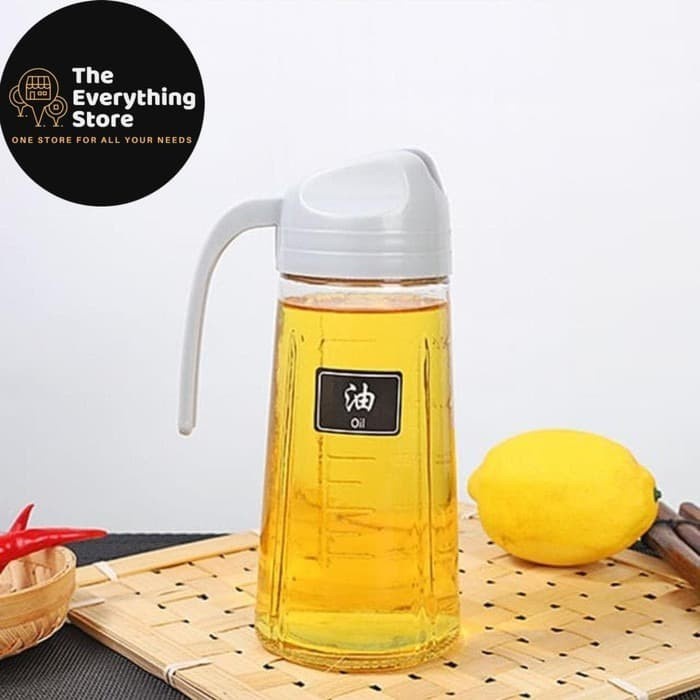 FIT Botol Minyak Kaca Full Glass Minimalist Kitchen Oil Bottle Dispenser