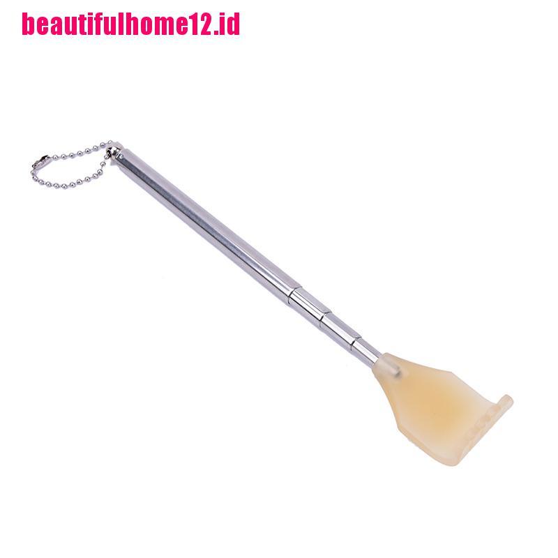 【beautifulhome12.id】Stainless Steel Telescopic Back Scratcher Extendable Back Itching Self Massager,