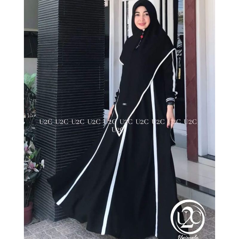 Ready siap kirim gamis syar'i syari Khodijah Khadijah kodijah sporty original ORI by u2c daufas