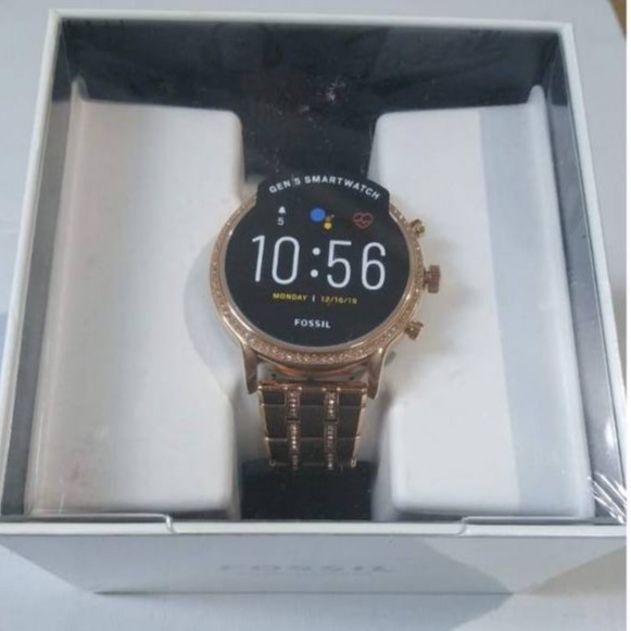 Fossil Gen 5 Smartwatch FTW6035 Julianna HR Rose Gold-Tone