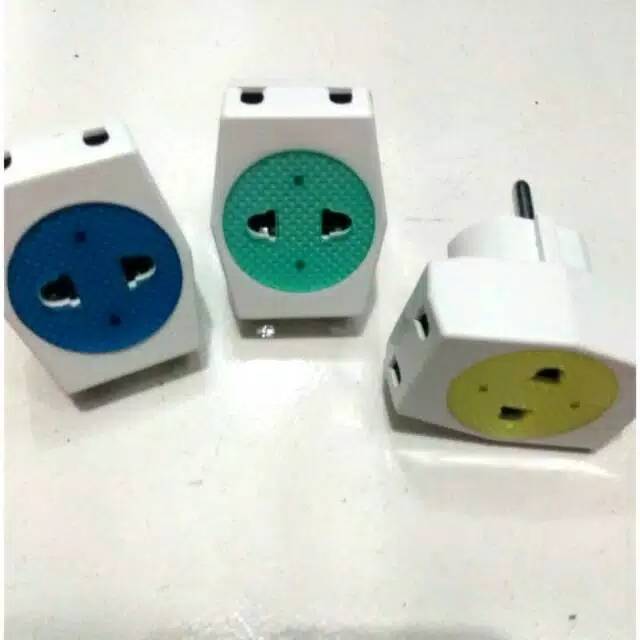 LOYAL steker T multi / colokan T multi lubang tiga