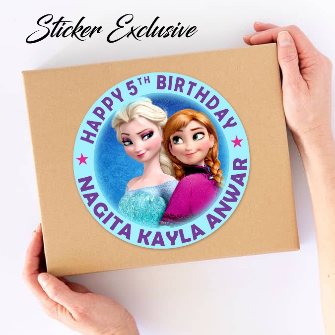 

50 STIKER / STICKER FROZEN 16 UTK BAG / BENTO / SOUVENIR ULTAH ULANG TAHUN